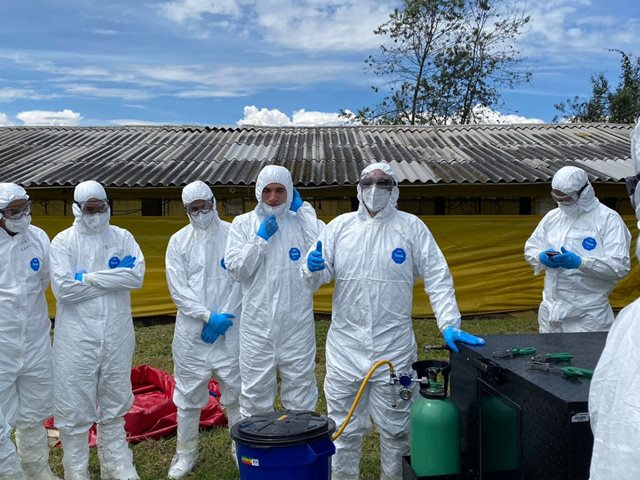 Simulacro Nacional de influenza aviar.